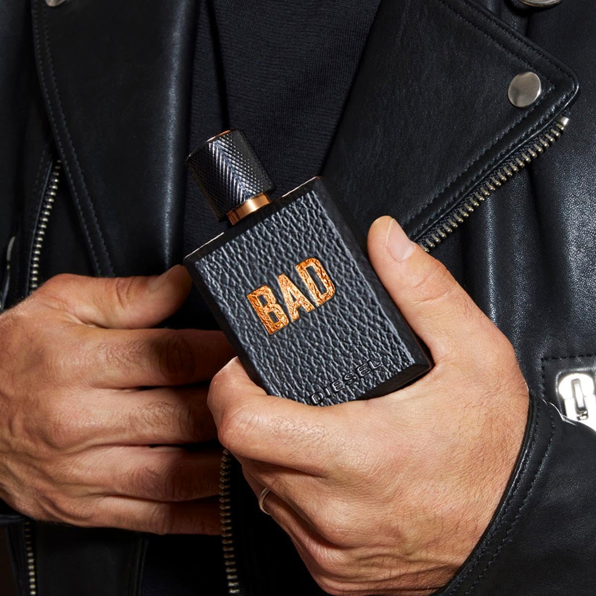Diesel BAD Eau de Toilette for Men 100ml – Woody Tobacco Caviar Bergamot Seductive Fragrance