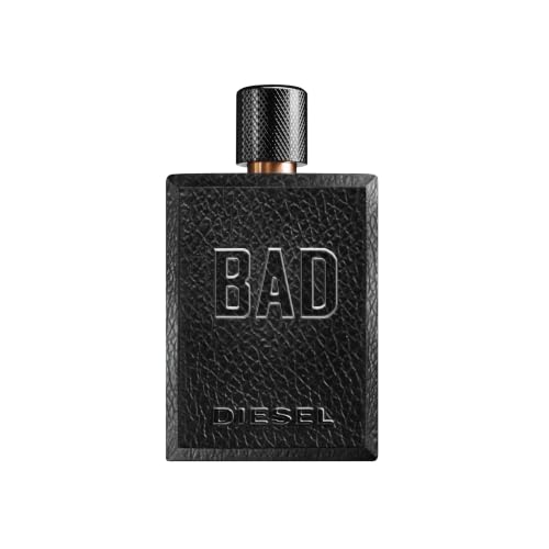 Diesel BAD Eau de Toilette for Men 100ml – Woody Tobacco Caviar Bergamot Seductive Fragrance