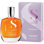 Alfaparf Milano Semi di Lino Smoothing Oil - Hydrating Hair Oil for Frizzy Hair - Enhances Brightness and Protects from Heat - 3.3 oz - Damaged Box