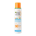Garnier Ambre Solaire Sun Cream SPF 50+ Sensitive Advanced Kids Anti-Sand Sun Protection Mist Spray, Very High Protection UVA & UVB, Water Resistant, For Face & Body, Cruelty Free 150ml - Damaged Box