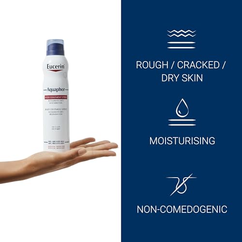 Eucerin Aquaphor Ointment Body Spray 250ml - Intensive Moisturising Lotion for Dry, Irritated Skin - Fragrance-Free