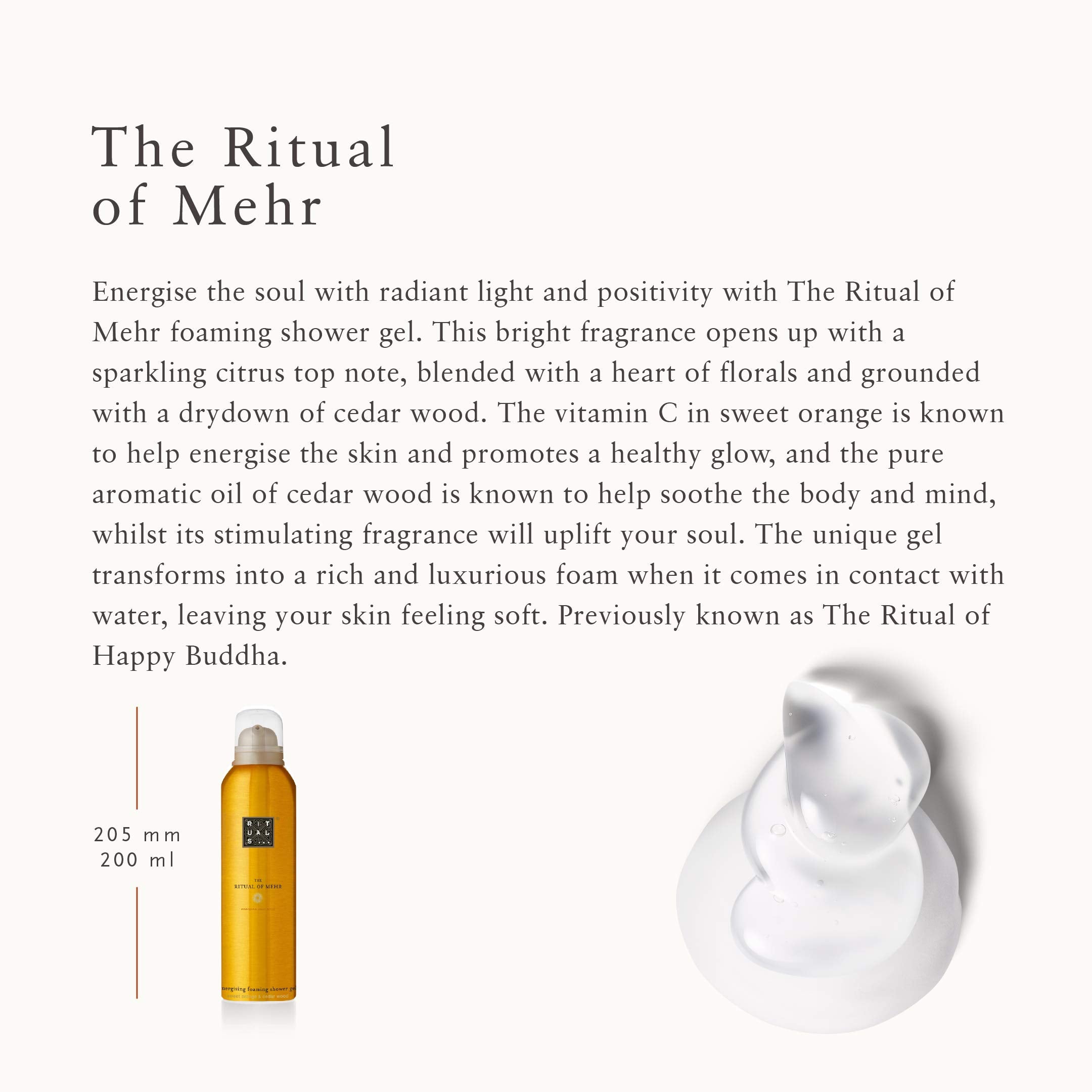 RITUALS The Ritual of Mehr Foaming Shower Gel, 200 ml - Damaged Box