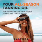 BYROKKO Shine Brown Tanning Oil 150ml - Sunbed Tanning Accelerator Lotion - Fast Bronzer for Deep Glow - Damaged Box