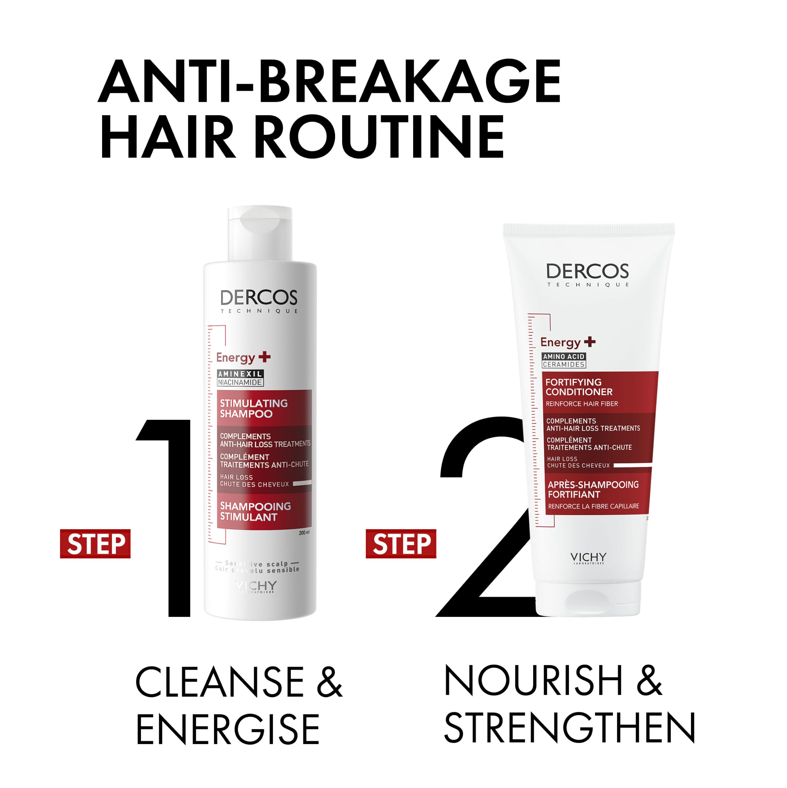 Vichy Dercos Energy+ Stimulating Anti-Hair Loss Shampoo with Aminexil 200ml