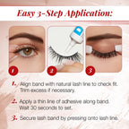 Ardell False Eyelashes Naked Lash 421 4 Pack Multipack Black Subtle Volume And Length Beautiful Soft Lightweight Lashes Super Soft Comfortable Invisiband Mid-Length Vegan-Friendly Eyelashes - Damaged Box