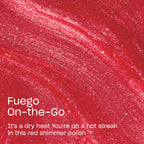 OPI RapiDryTM Quick-Dry Lacquer - Fuego On-the-Go Red Nail Polish - Vegan, Fast Drying & Smudge-proof in 60 Seconds (9ml)
