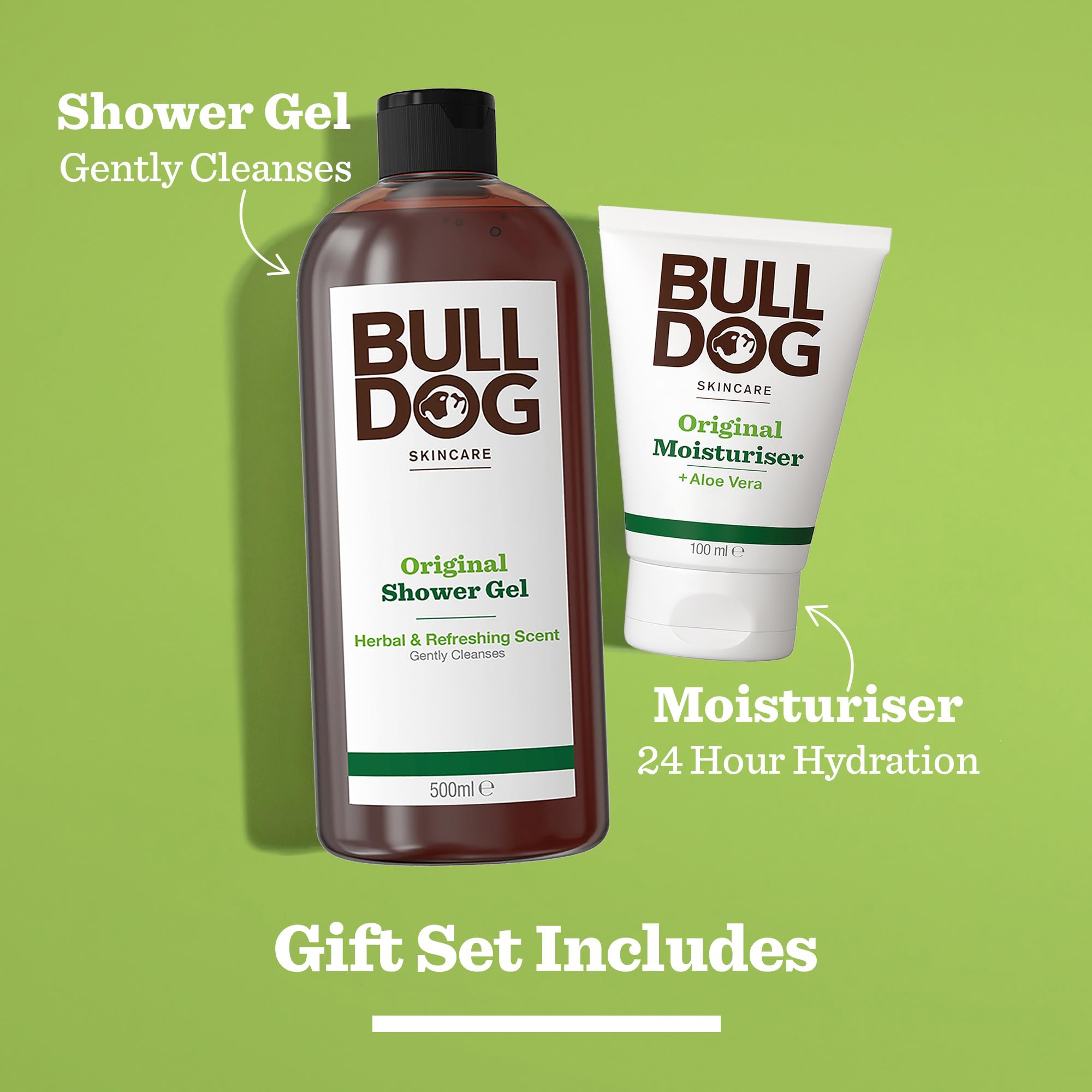 Bulldog Skincare | Men's Gift Set | Original Moisturiser & Shower Gel Duo - Damaged Box