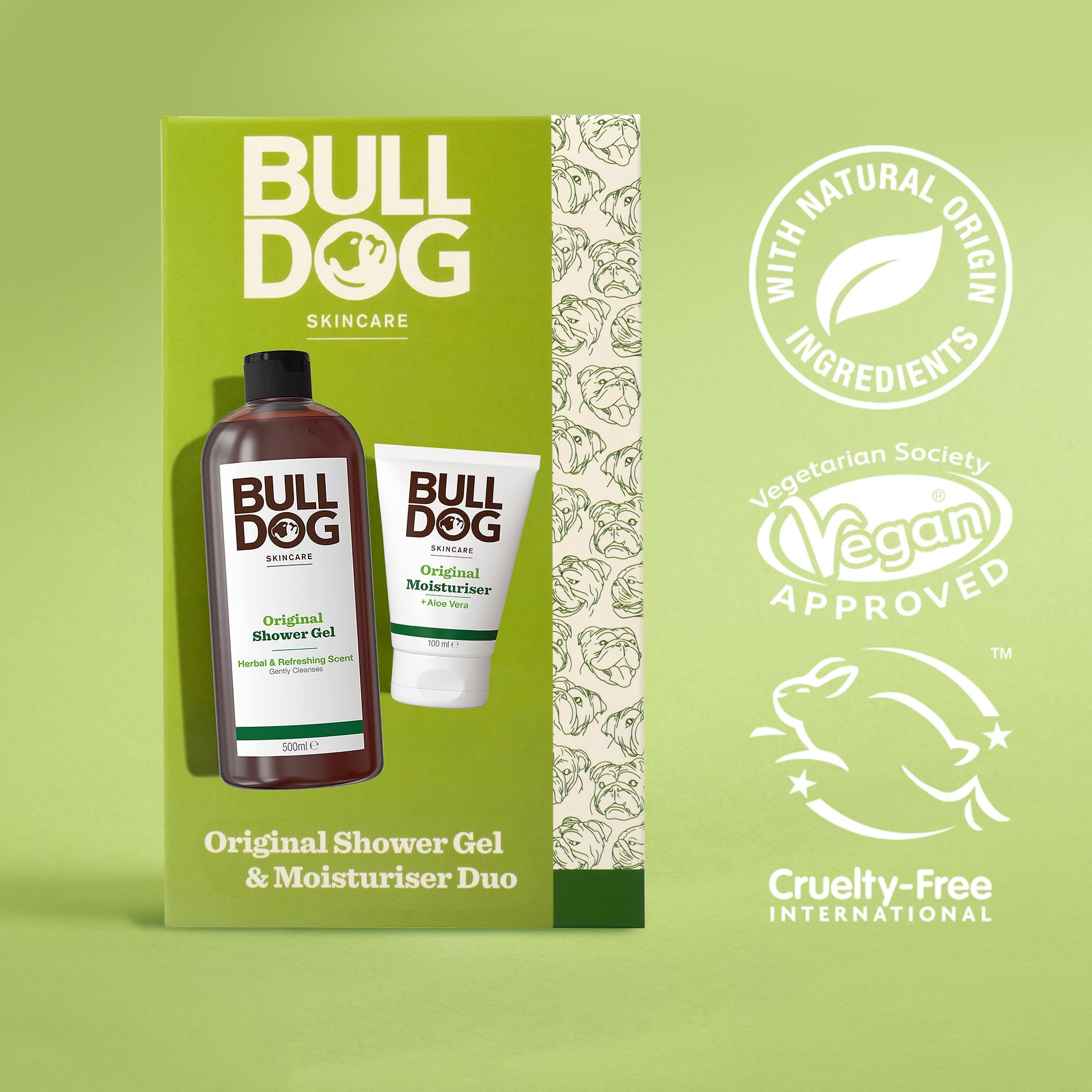 Bulldog Skincare | Men's Gift Set | Original Moisturiser & Shower Gel Duo - Damaged Box