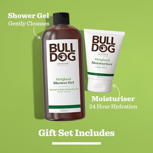 Bulldog Skincare | Men's Gift Set | Original Moisturiser & Shower Gel Duo - Damaged Box