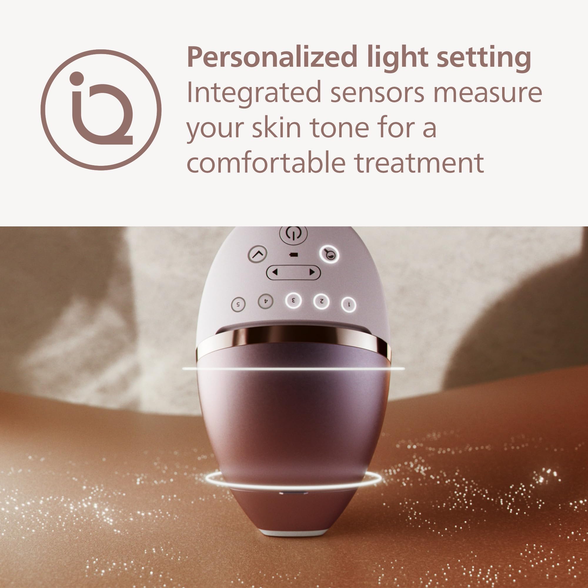 Philips Lumea IPL Hair Removal 8000 Series - Hair Removal Device with SenseIQ Technology, 4 Attachments for Body, Face Bikini and Underarm, Corded Use (Model BRI948/00)