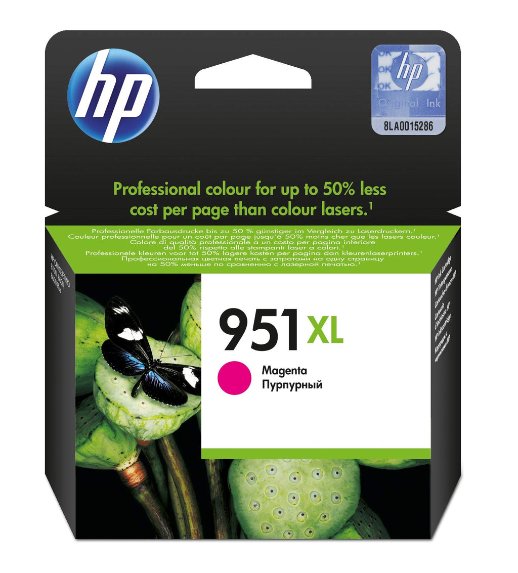 HP 951XL CN047AE Magenta Ink Cartridge - High Yield Original - BBE 09/2027