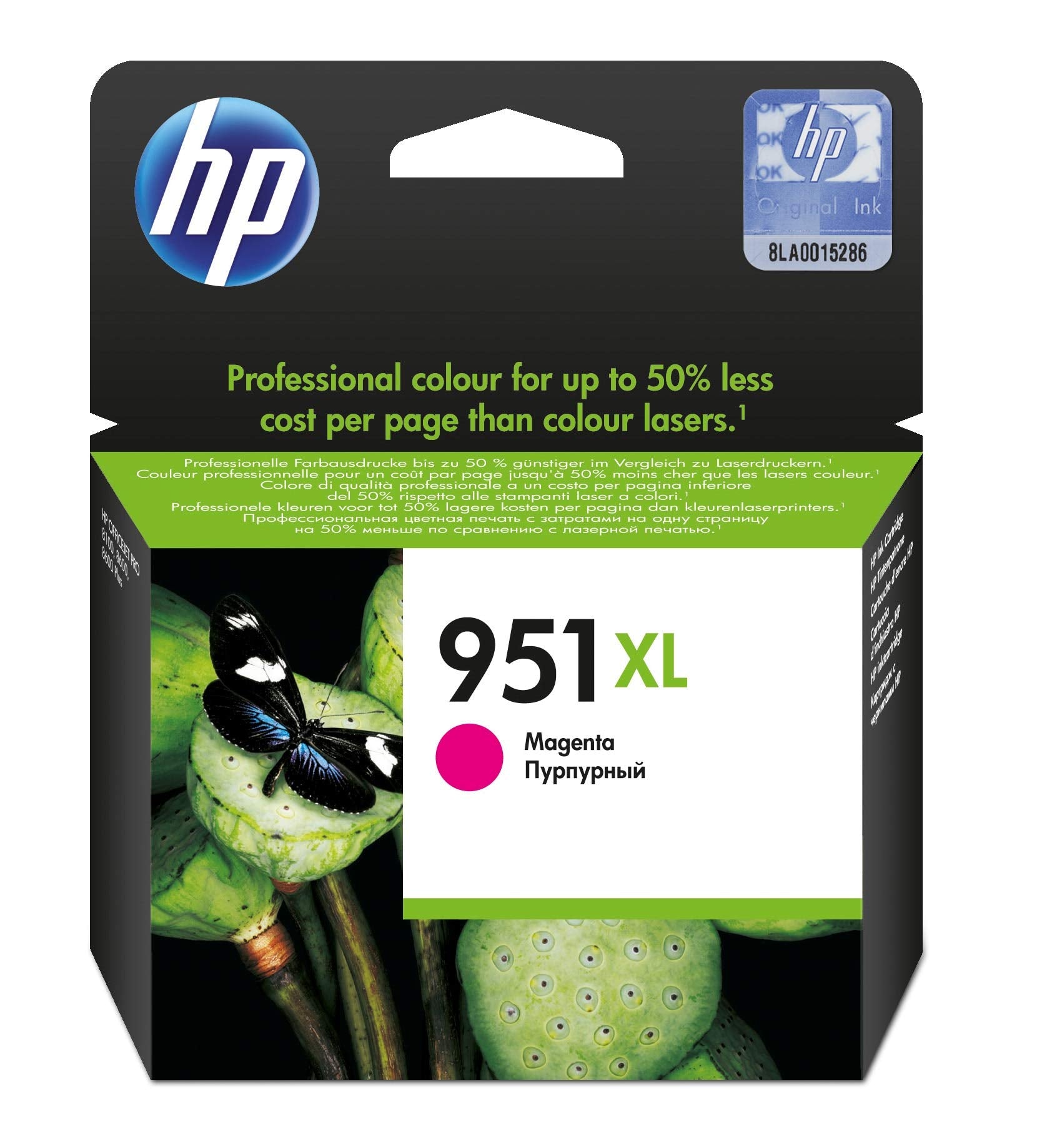 HP 951XL CN047AE Magenta Ink Cartridge - High Yield Original - BBE 09/2027