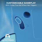 Turtle Beach Rematch Advanced Blue Kitsune Wired Controller for Xbox Series X|S, Xbox One, PC - Hall-Effect Triggers, 8ft Cable