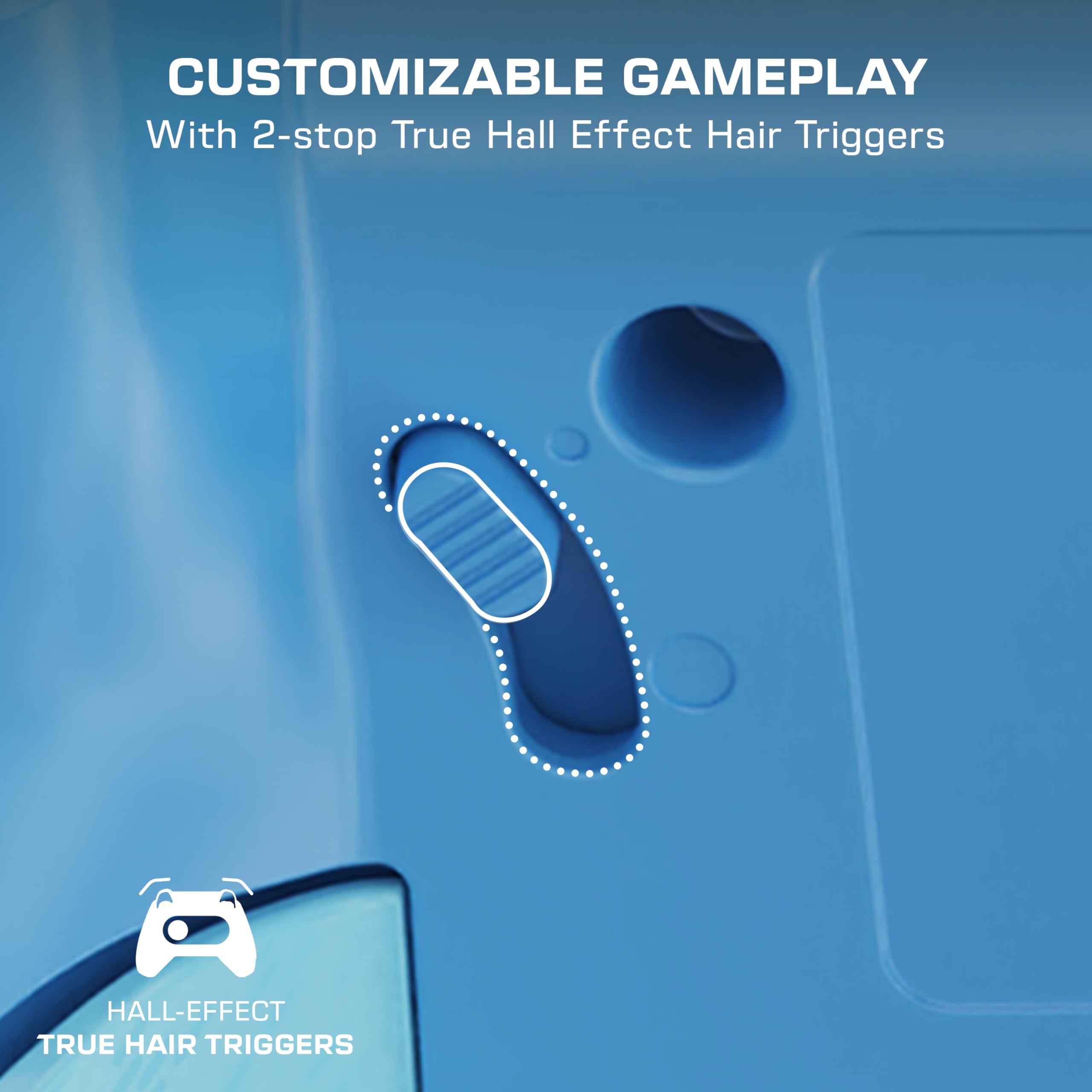 Turtle Beach Rematch Advanced Blue Kitsune Wired Controller for Xbox Series X|S, Xbox One, PC - Hall-Effect Triggers, 8ft Cable