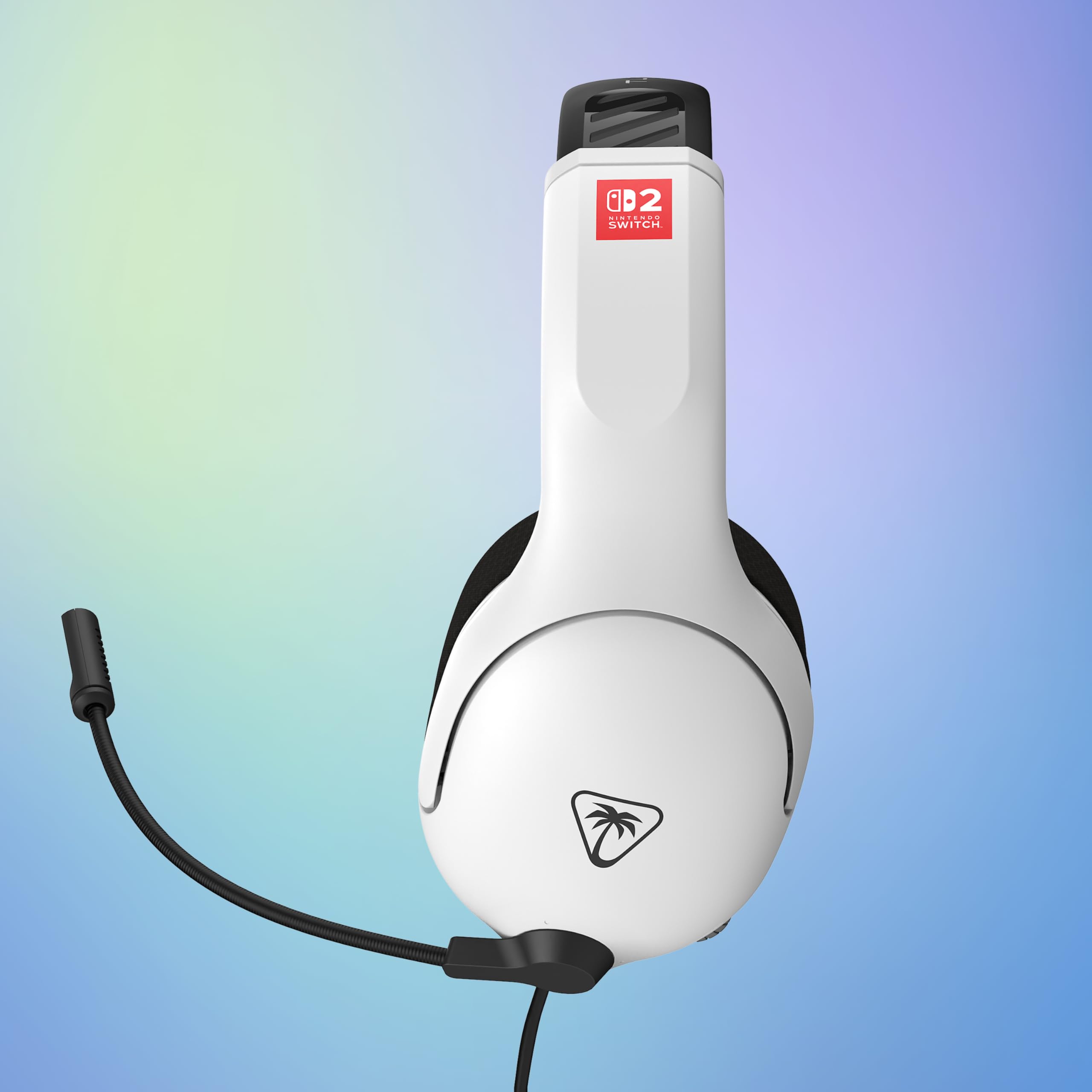 Turtle Beach AirLite Fit Wired Gaming Headset for Nintendo Switch OLED - Black & White, Flip-to-Mute Mic, Over-Ear Headphones