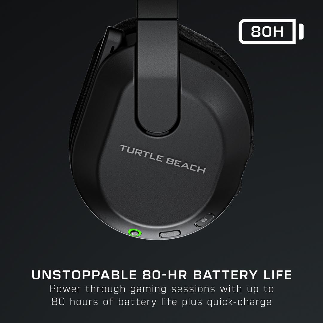 Turtle Beach Stealth 600 Black Wireless Gaming Headset for PS5, PS4, PC, Mobile - 80hr Battery, 50mm Speakers, Bluetooth