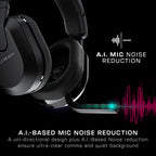 Turtle Beach Stealth 600 Black Wireless Gaming Headset for PS5, PS4, PC, Mobile - 80hr Battery, 50mm Speakers, Bluetooth