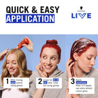 Schwarzkopf LIVE Intense Colour U67 Blue Mercury, Long-lasting Permanent Blue Hair Dye, With Extra Colour Refresh Gloss - Damaged Box