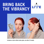 Schwarzkopf LIVE Intense Colour U67 Blue Mercury, Long-lasting Permanent Blue Hair Dye, With Extra Colour Refresh Gloss - Damaged Box