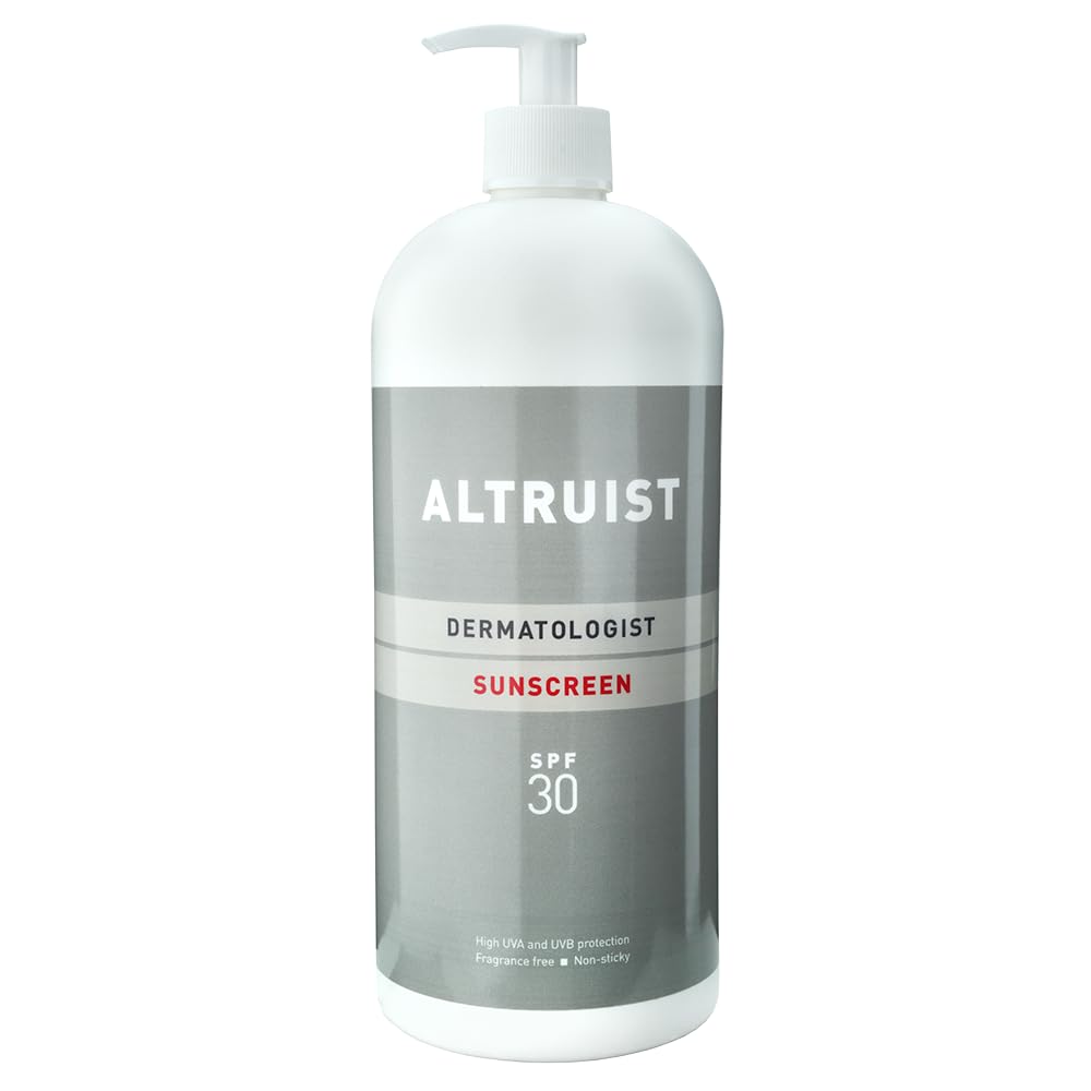 Altruist Dermatologist Sunscreen Fluid SPF - Superior 5star UVA face protection by Dr Andrew Birnie premium antioxidant, White, Unscented, 50 millilitre - Damaged Box