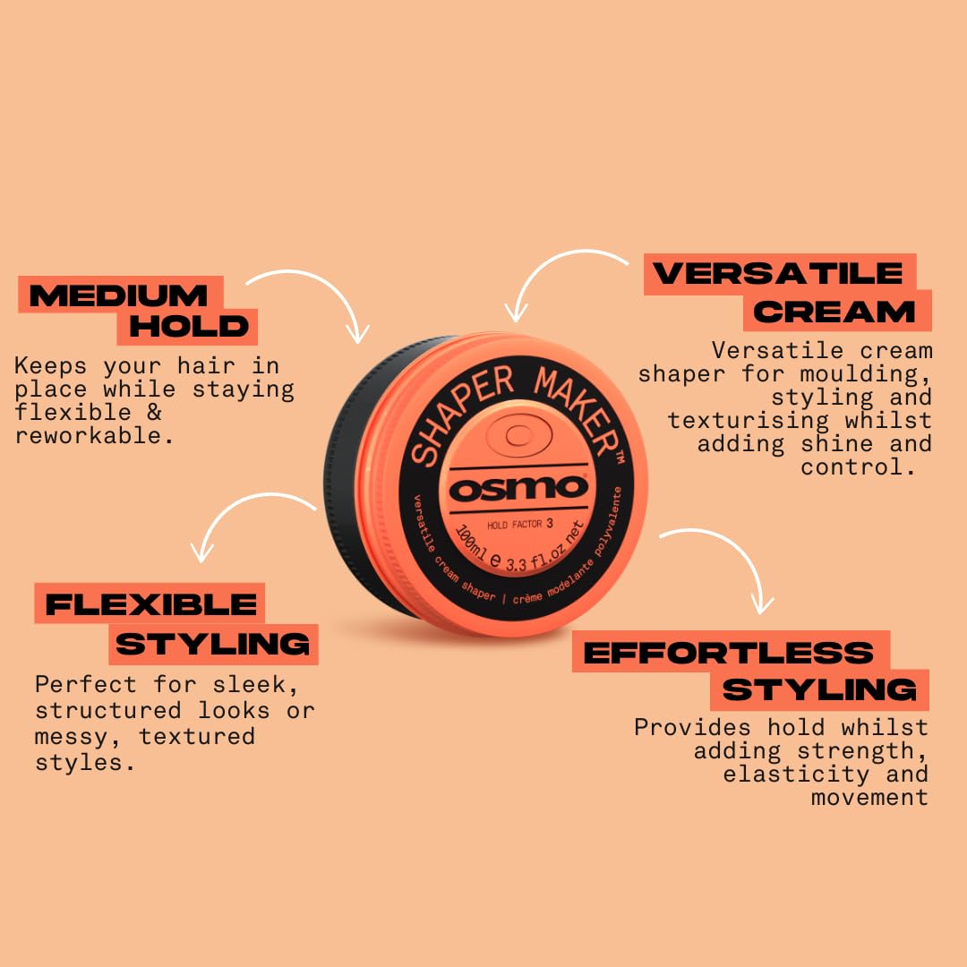 Osmo Shaper Maker | Grooming Molding Cream | Strength & Condition. 100ml. - Damaged Box