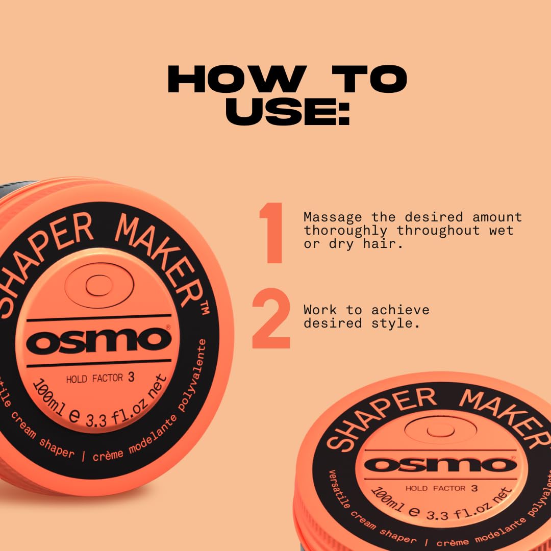 Osmo Shaper Maker | Grooming Molding Cream | Strength & Condition. 100ml. - Damaged Box