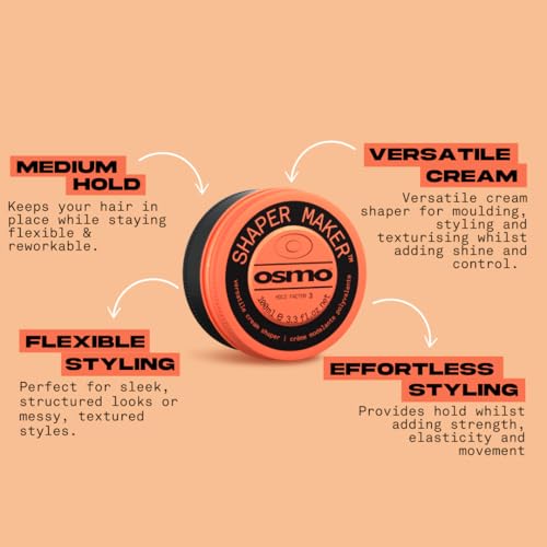 Osmo Shaper Maker | Grooming Molding Cream | Strength & Condition. 100ml. - Damaged Box