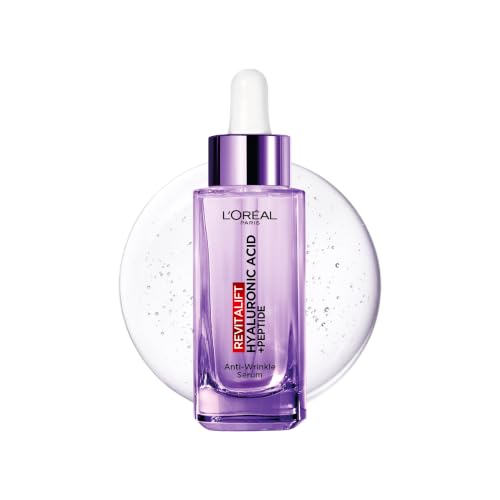 L'Or'eal Paris Hyaluronic Acid Serum, Revitalift Filler, 1.5% Pure Concentrated Micro-Epidermic Hyaluronic Acid], Dropper Serum, Intensely Hydrates & Replumps, Visibly Reduces Fine Lines & Wrinkles - Damaged Box