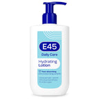 E45 Daily Lotion 400ml - Hydrating, Non-Greasy, Perfume-Free Moisturiser for Face, Hand & Body - All Skin Types - Damaged Box