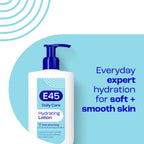 E45 Daily Lotion 400ml - Hydrating, Non-Greasy, Perfume-Free Moisturiser for Face, Hand & Body - All Skin Types - Damaged Box