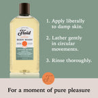 Floid Vetyver Splash Body Wash (500ml), Men's Body Wash Cleanses, Moisturises, and Purifies Skin without Drying it Out, Nourishing Skin Care with an Unmistakable Scent
