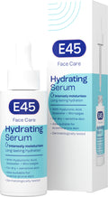 E45 Face Hydrating Serum - Instant 48-Hour Hyaluronic Acid Formula for Dry, Sensitive & Eczema Prone Skin - Rehydrating & Reinvigorating Serum - Perfume Free - Dermatologically Tested - 30ml - BBE 01/2028