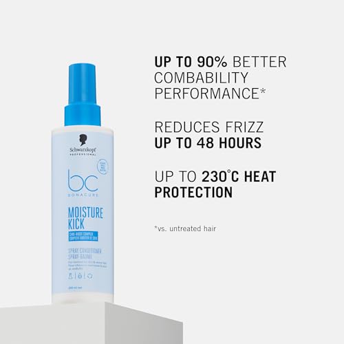 SCHWARZKOPF PROFESSIONAL BC Bonacure Moisture Kick Spray Conditioner Glycerol Clean Performance 200 ml