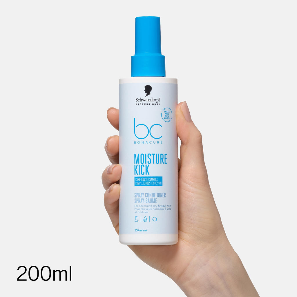 SCHWARZKOPF PROFESSIONAL BC Bonacure Moisture Kick Spray Conditioner Glycerol Clean Performance 200 ml