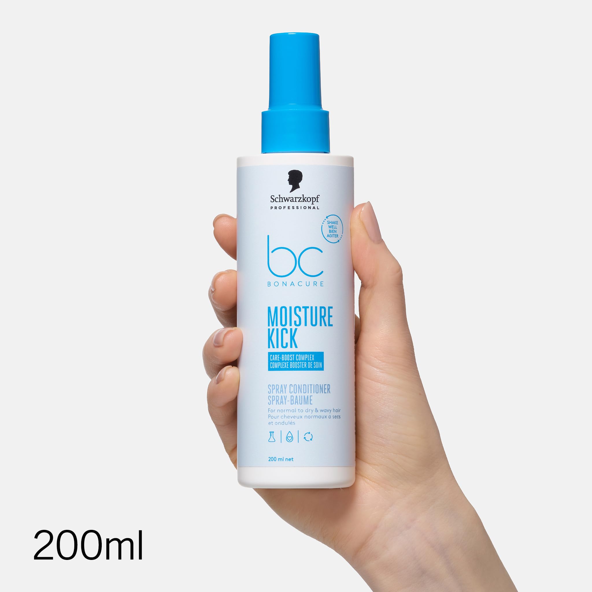 SCHWARZKOPF PROFESSIONAL BC Bonacure Moisture Kick Spray Conditioner Glycerol Clean Performance 200 ml