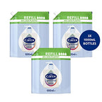 Carex 2 Hour Protection Antibacterial Moisture Hand Wash Refills, Liquid Hand Soap Eco Refill for Homes & Businesses, Caring Hand Wash, Bulk Buy, Pack of 3 x 1 litre - Damaged Box