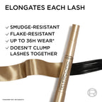 L'Or'eal Paris Mascara, Telescopic Original Mascara to Achieve Dramatic Black Length & Definition, Up to +71% Lengthening Effect, Smudge-Resistant and Long-Wearing Formula for Up to 36H Wear, 8ml