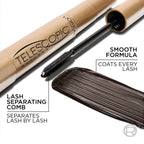 L'Or'eal Paris Mascara, Telescopic Original Mascara to Achieve Dramatic Black Length & Definition, Up to +71% Lengthening Effect, Smudge-Resistant and Long-Wearing Formula for Up to 36H Wear, 8ml