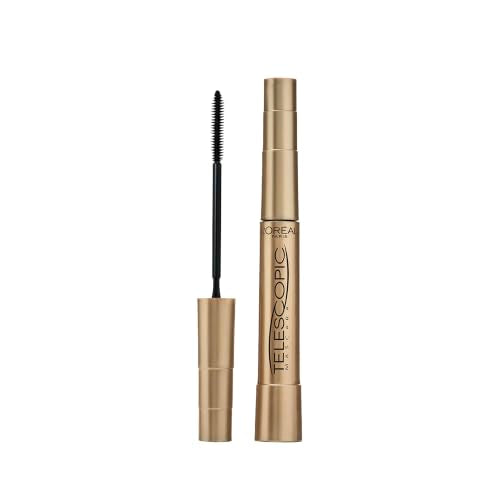 L'Or'eal Paris Mascara, Telescopic Original Mascara to Achieve Dramatic Black Length & Definition, Up to +71% Lengthening Effect, Smudge-Resistant and Long-Wearing Formula for Up to 36H Wear, 8ml