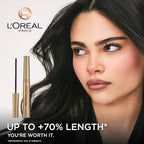 L'Or'eal Paris Mascara, Telescopic Original Mascara to Achieve Dramatic Black Length & Definition, Up to +71% Lengthening Effect, Smudge-Resistant and Long-Wearing Formula for Up to 36H Wear, 8ml