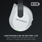 Turtle Beach Stealth 600 Wireless Gaming Headset - White - PlayStation PS5 PS4 Switch PC Mobile - 80hr Battery 50mm Speakers Bluetooth