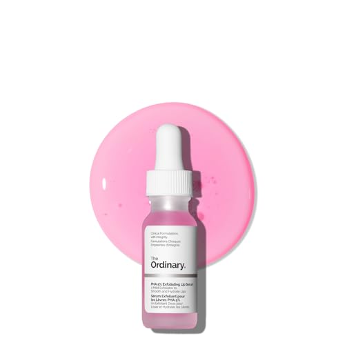 The Ordinary PHA 5% Exfoliating Lip Serum, Hydrating Overnight Lip Exfoliator Treatment, 15ml - Damaged Box