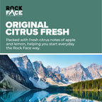Rock Face Men's Body Spray - Original Fragrance Body Spray Deodorant for Men, 200ml, Fresh Citrus Scent, Long Lasting, Multipack of 6