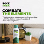 Rock Face Men's Body Spray - Original Fragrance Body Spray Deodorant for Men, 200ml, Fresh Citrus Scent, Long Lasting, Multipack of 6