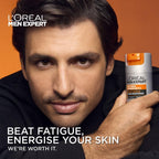 L'Or'eal Men Expert Hydra Energetic Anti-Fatigue Moisturiser: 24hr Hydration for Men's Skin. Combats Dryness and Dark Circles. Fast-absorbing, Enriched with Vitamin C. 50ml