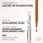 L'Oreal Paris True Match Nude Plumping Tinted Serum, 1% Hyaluronic Acid, Instantly Evens, Brightens, and Hydrates Skin Shade 2-3, Light - Damaged Box
