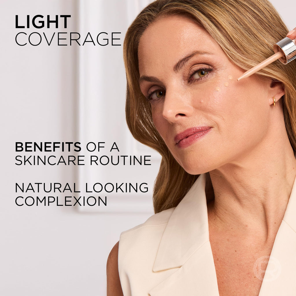 L'Oreal Paris True Match Nude Plumping Tinted Serum, 1% Hyaluronic Acid, Instantly Evens, Brightens, and Hydrates Skin Shade 2-3, Light - Damaged Box