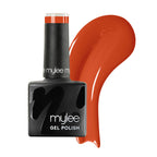 Mylee Gel Nail Polish 8ml [Orange Crush ] - UV/LED Soak-Off Nail Art Manicure Pedicure for Professional, Salon & Home Use [Yellow/Orange Range] - Long Lasting & Easy to Apply