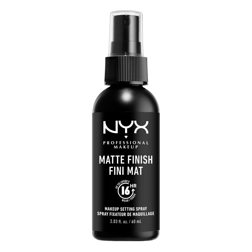 NYX Professional Makeup Setting Spray for Face, Matte Setting Spray, Up to 16 Hour Makeup Wear, Long Lasting Shine Free Finish, Lightweight, Regular 60ml