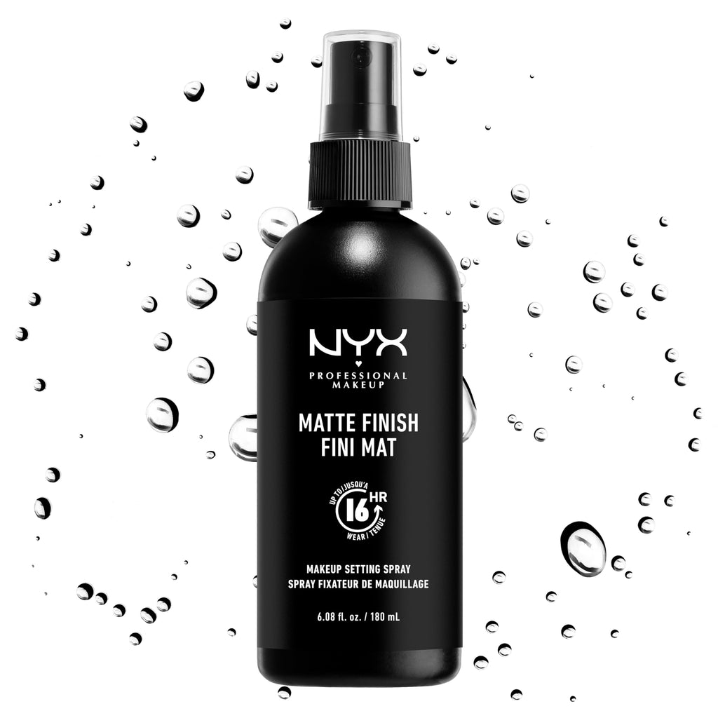 NYX Professional Makeup Setting Spray for Face, Matte Setting Spray, Up to 16 Hour Makeup Wear, Long Lasting Shine Free Finish, Lightweight, Regular 60ml